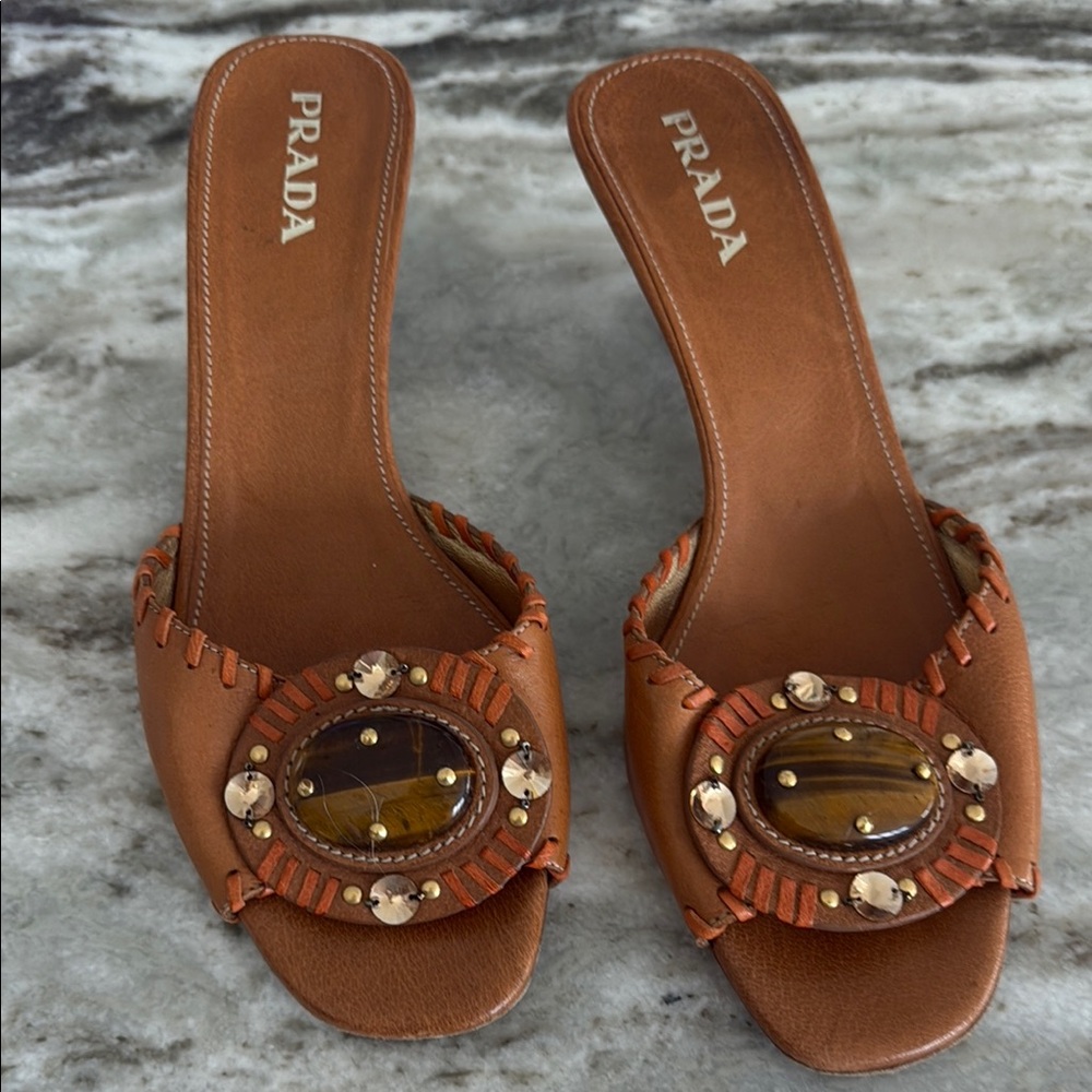 Sandals lightly worn